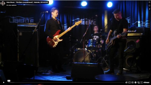 Hola Ghost - "Old Barn (soundcheck)", 2014-03-05, Club Liberté, Helsinki, Finland, Zoom Q3HD