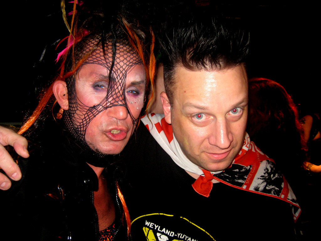 Martin Degville (Sigue Sigue Sputnik Electronic) and KP