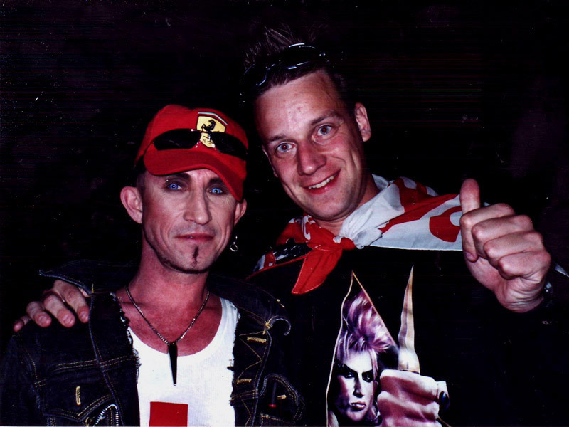 Martin Degville (Sigue Sigue Sputnik) and KP