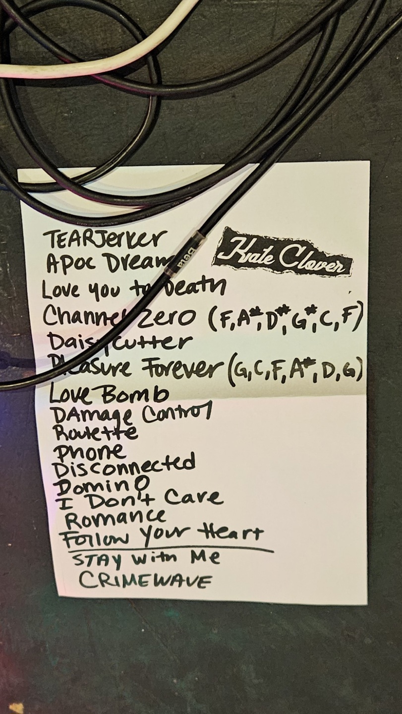 Kate Clover @ Beta, Setlist, Copenhagen, 2024