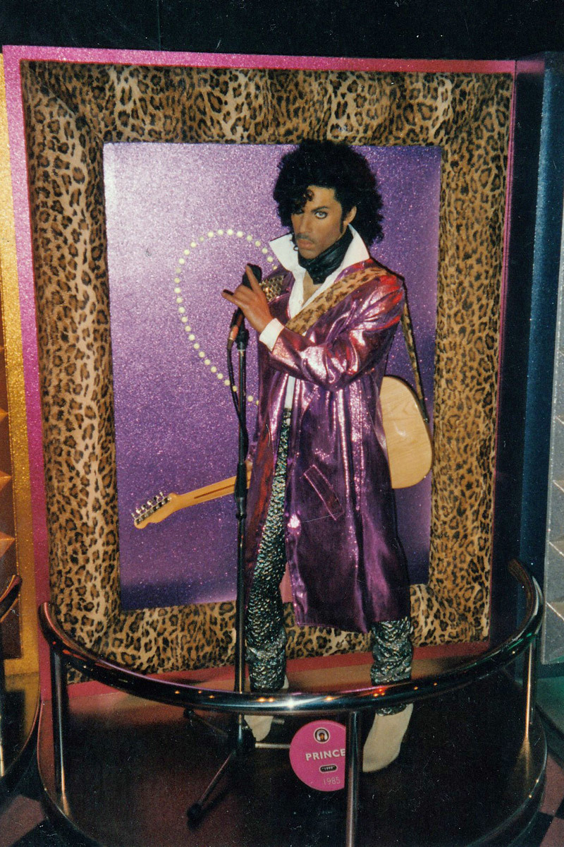 Prince wax figure @ Madame Tussaud's Rock Circus - London, England, 1997