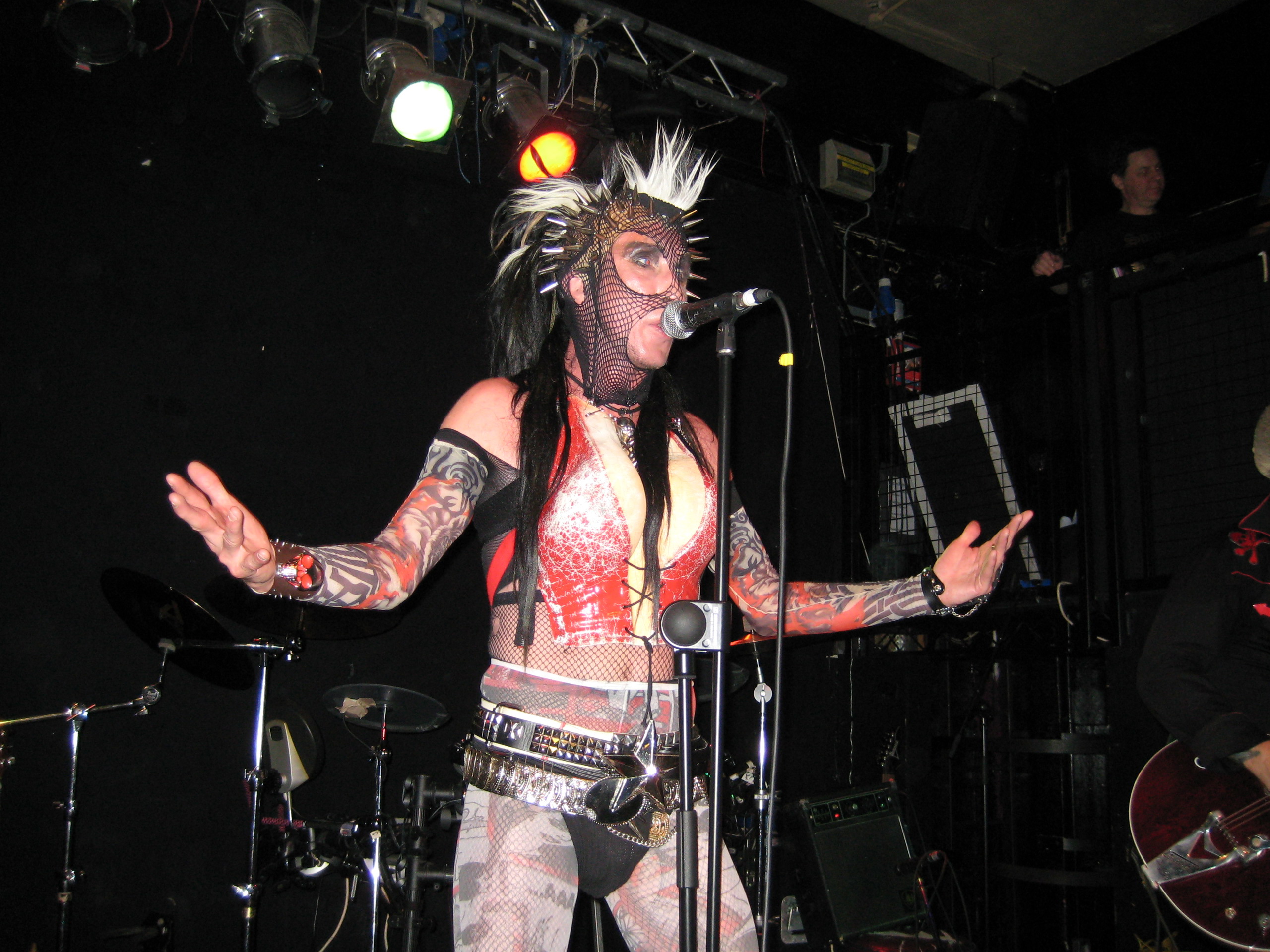 Martin Degville (Sigue Sigue Sputnik) @ Purple Turtle, London, 2009-05-29