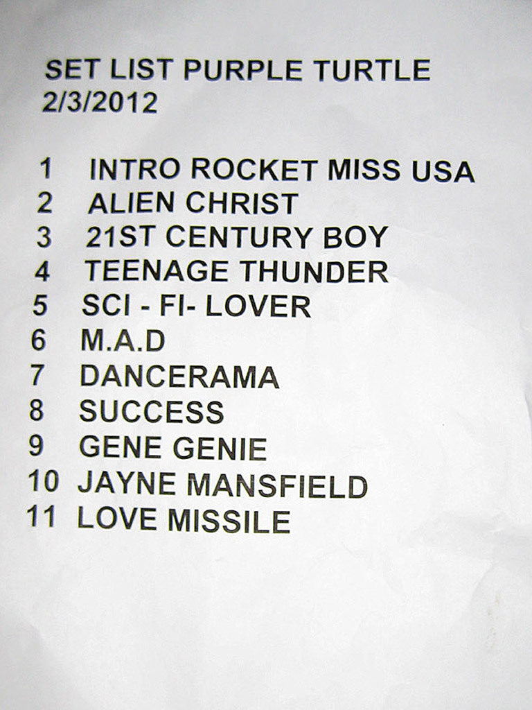 Sigue Sigue Sputnik Electronic (Martin Degville) @ The Purple Turtle, London, 2012-03-02