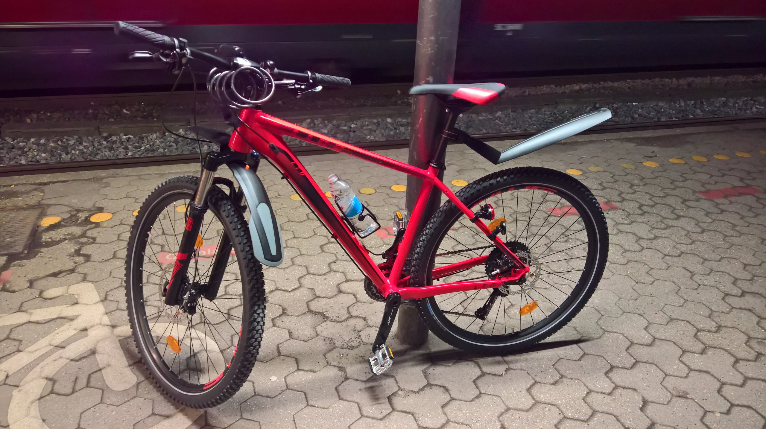 The Red Horse - KP and his MTB, Part 1: [2018 - 2020], Rare photo of Red Horse v1.0 bought in 2017. It was stolen a few months later, I then replaced it with Red Horse v2.0 in the spring of 2018.